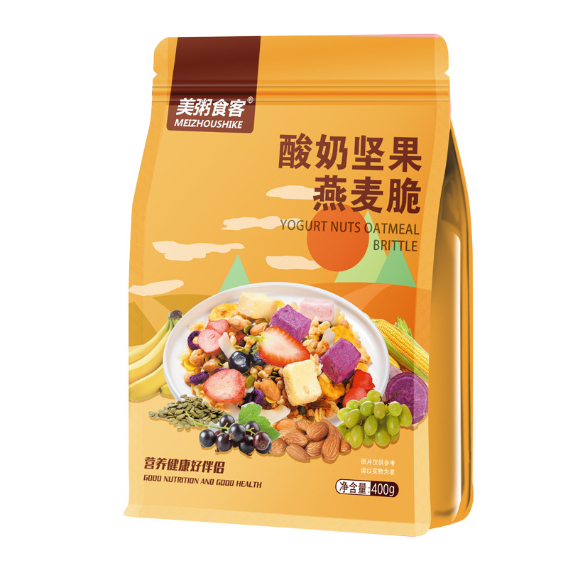 M- Ngũ cốc Meizhoushike sữa chua mix hạt vàng 400g