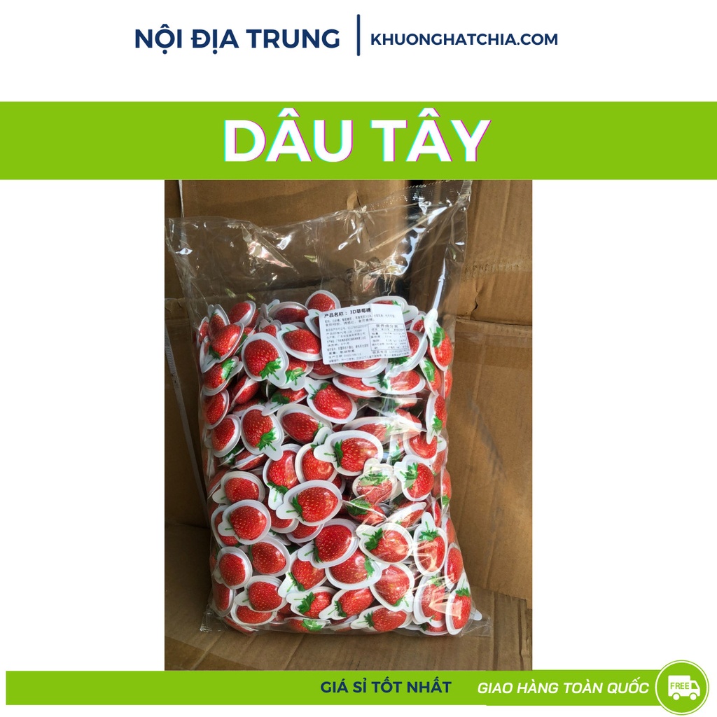 Kẹo 3D vị DÂU túi 2.5kg