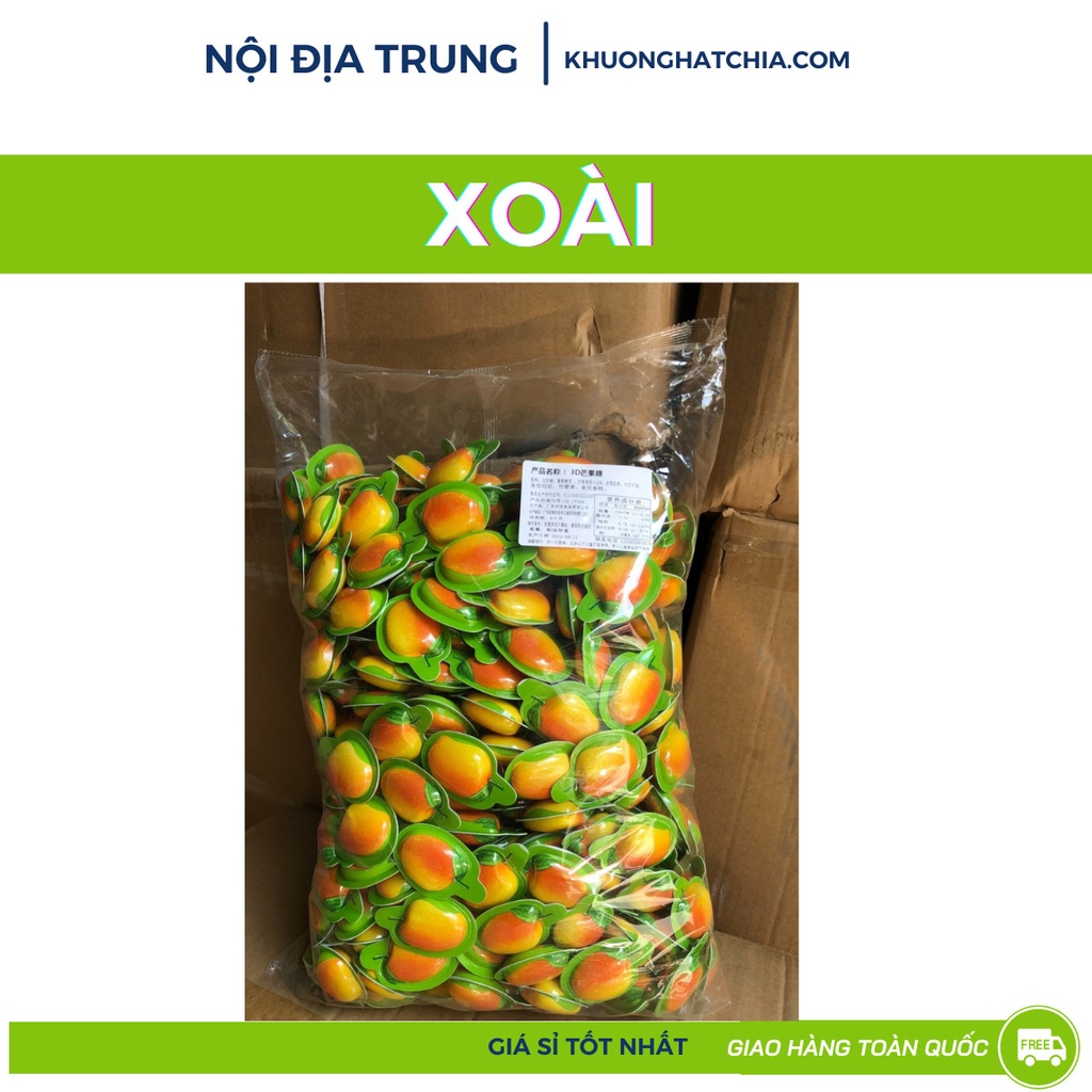 Kẹo 3D vị XOÀI túi 2.5kg