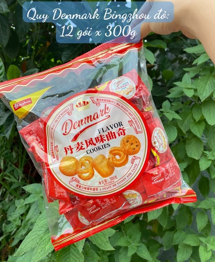 [CML00038] Bánh Quy Denmark Bingzhou đỏ 300gr