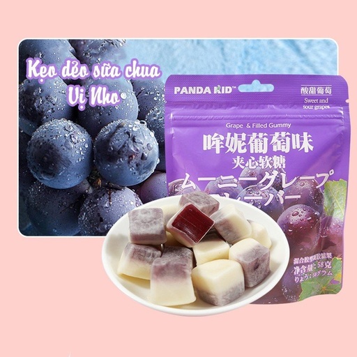[CML00189] Kẹo dẻo sữa chua Panda Kid túi 180g - vị NHO