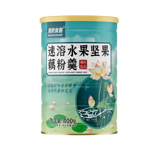 [CML00186] M15 - Bột củ sen mix hạt và trái cây ăn liền Meizhoushike hũ 400g